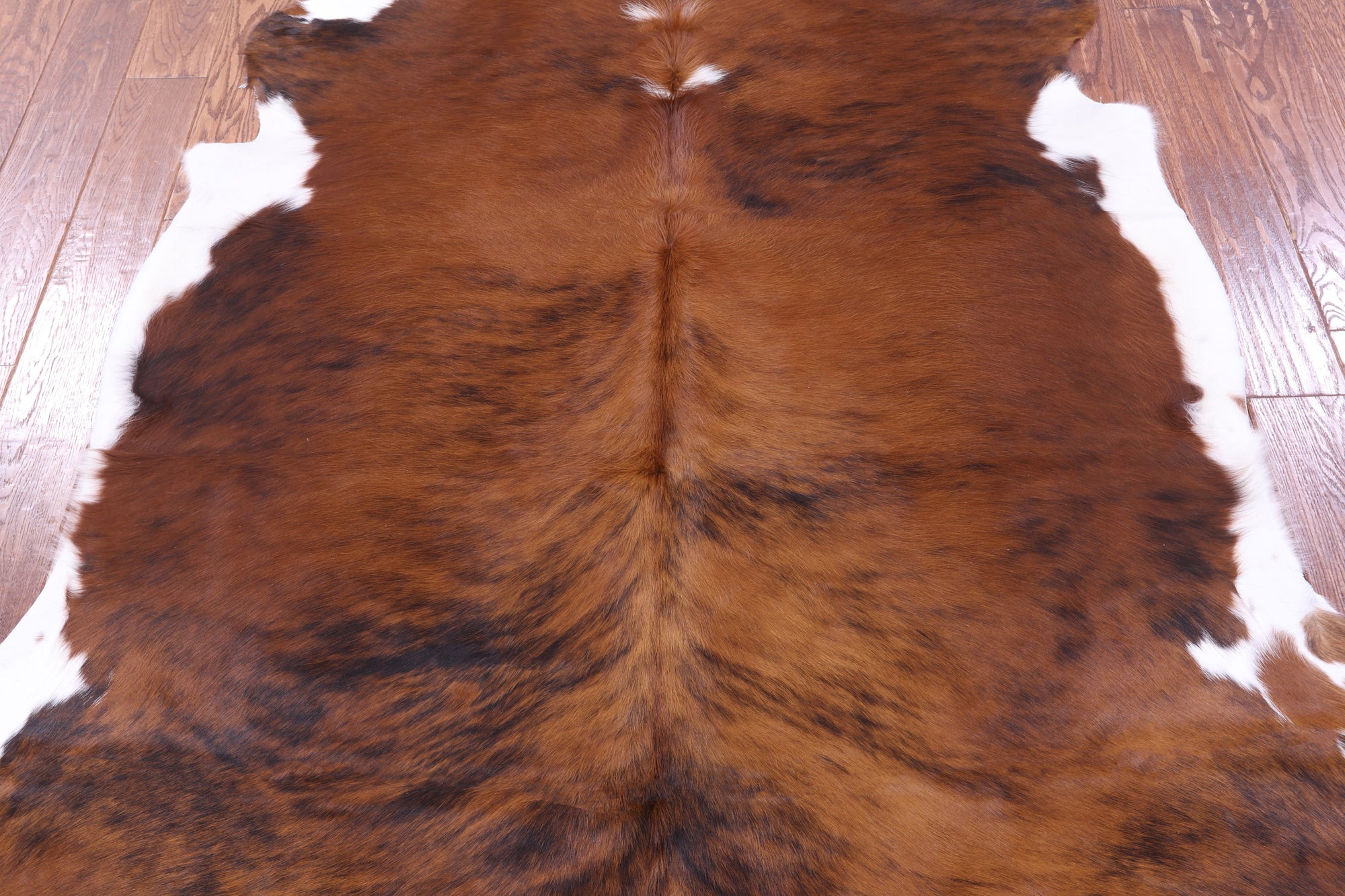 Natural Hair-On Cowhide Rug - 6' 10" X 5' 11" - Golden Nile
