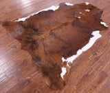 Natural Hair-On Cowhide Rug - 6' 10" X 5' 11" - Golden Nile