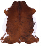 Natural Hair-On Cowhide Rug - 6' 11" X 6' 3" - Golden Nile