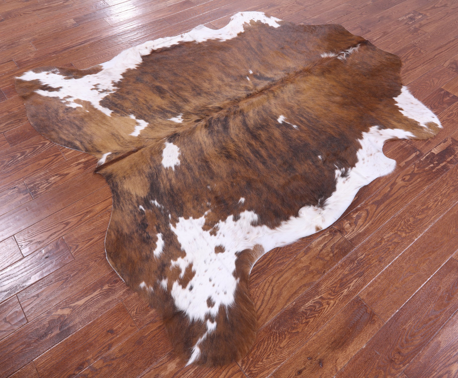 Natural Hair-On Cowhide Rug - 6' 10" X 6' 8" - Golden Nile