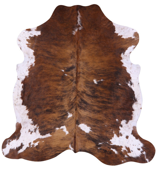 Natural Hair-On Cowhide Rug - 6' 10" X 6' 8" - Golden Nile