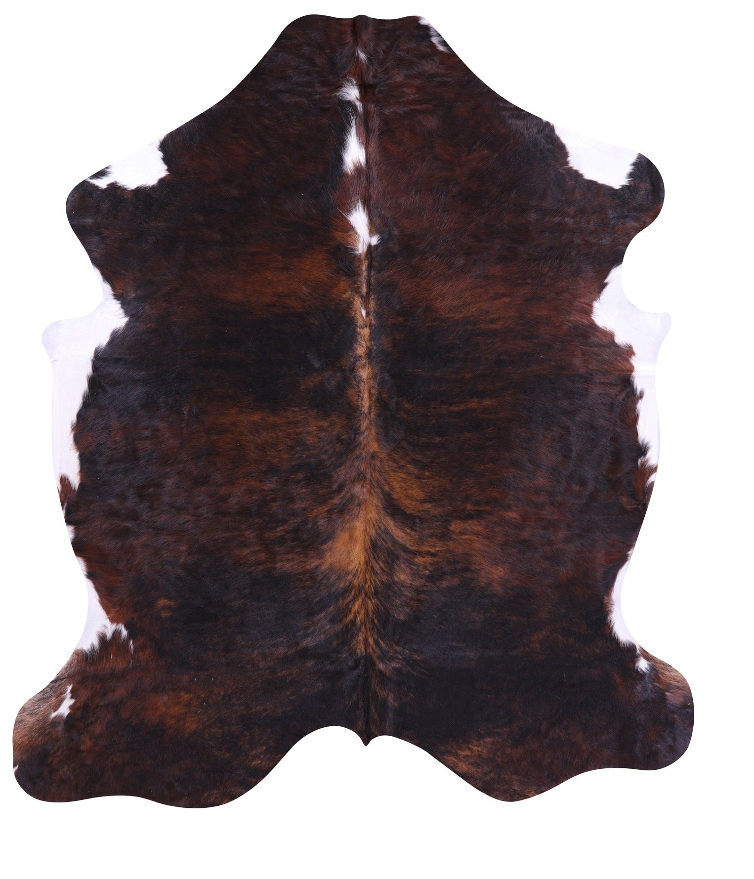 Natural Hair-On Cowhide Rug - 6' 10" X 6' 1" - Golden Nile
