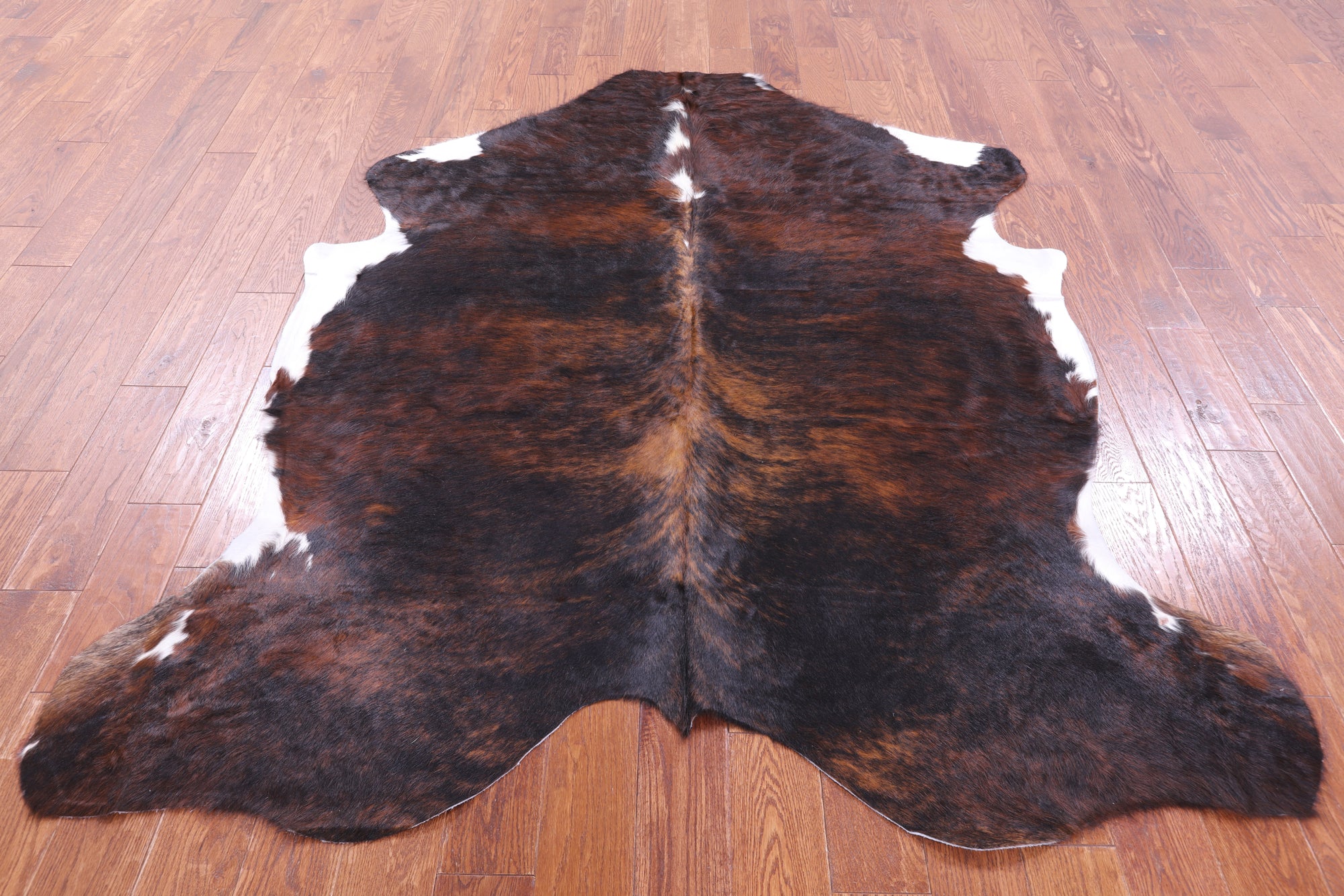 Natural Hair-On Cowhide Rug - 6' 10" X 6' 1" - Golden Nile
