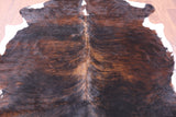 Natural Hair-On Cowhide Rug - 6' 10" X 6' 1" - Golden Nile