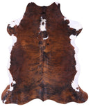 Natural Hair-On Cowhide Rug - 7' 2" X 6' 1" - Golden Nile