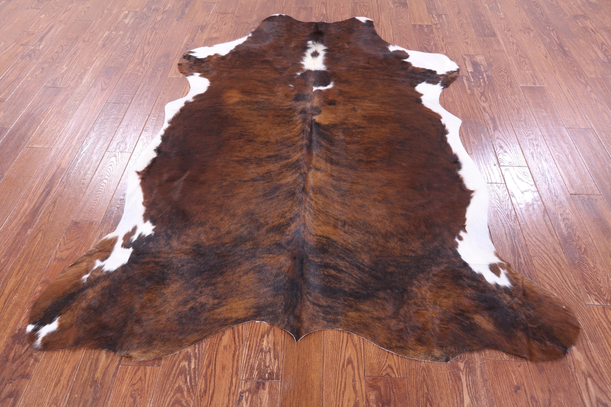 Natural Hair-On Cowhide Rug - 7' 2" X 6' 1" - Golden Nile