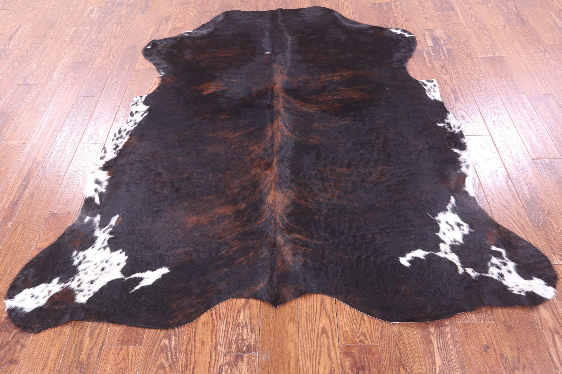 Natural Hair-On Cowhide Rug - 6' 9" X 6' 5" - Golden Nile