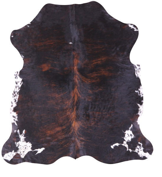 Natural Hair-On Cowhide Rug - 6' 9" X 6' 5" - Golden Nile