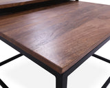 Solid Wood 2 Piece Coffee Table and Nesting Tables Set - Golden Nile