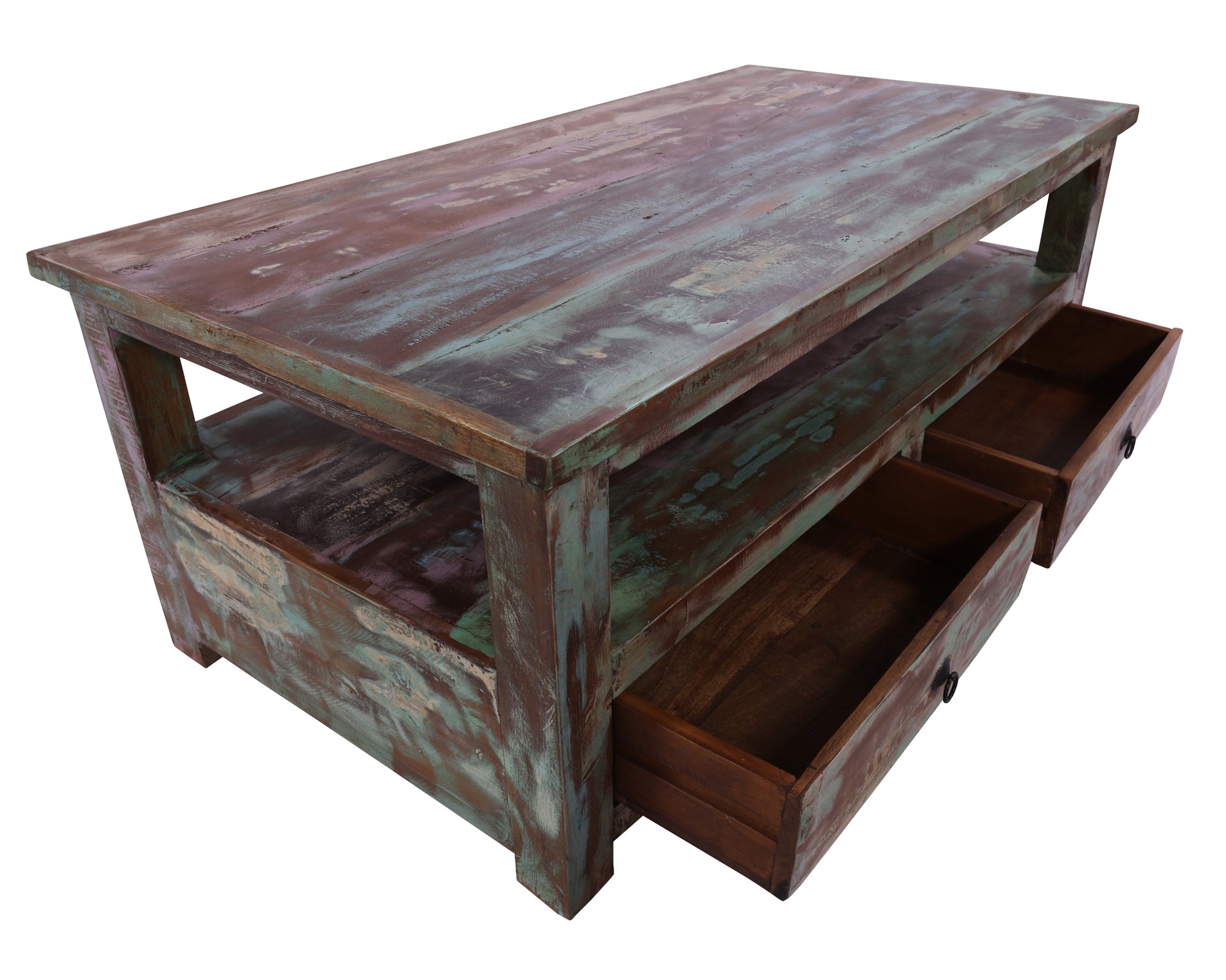 Solid Wood Handcrafted Coffee Table 18" - Golden Nile