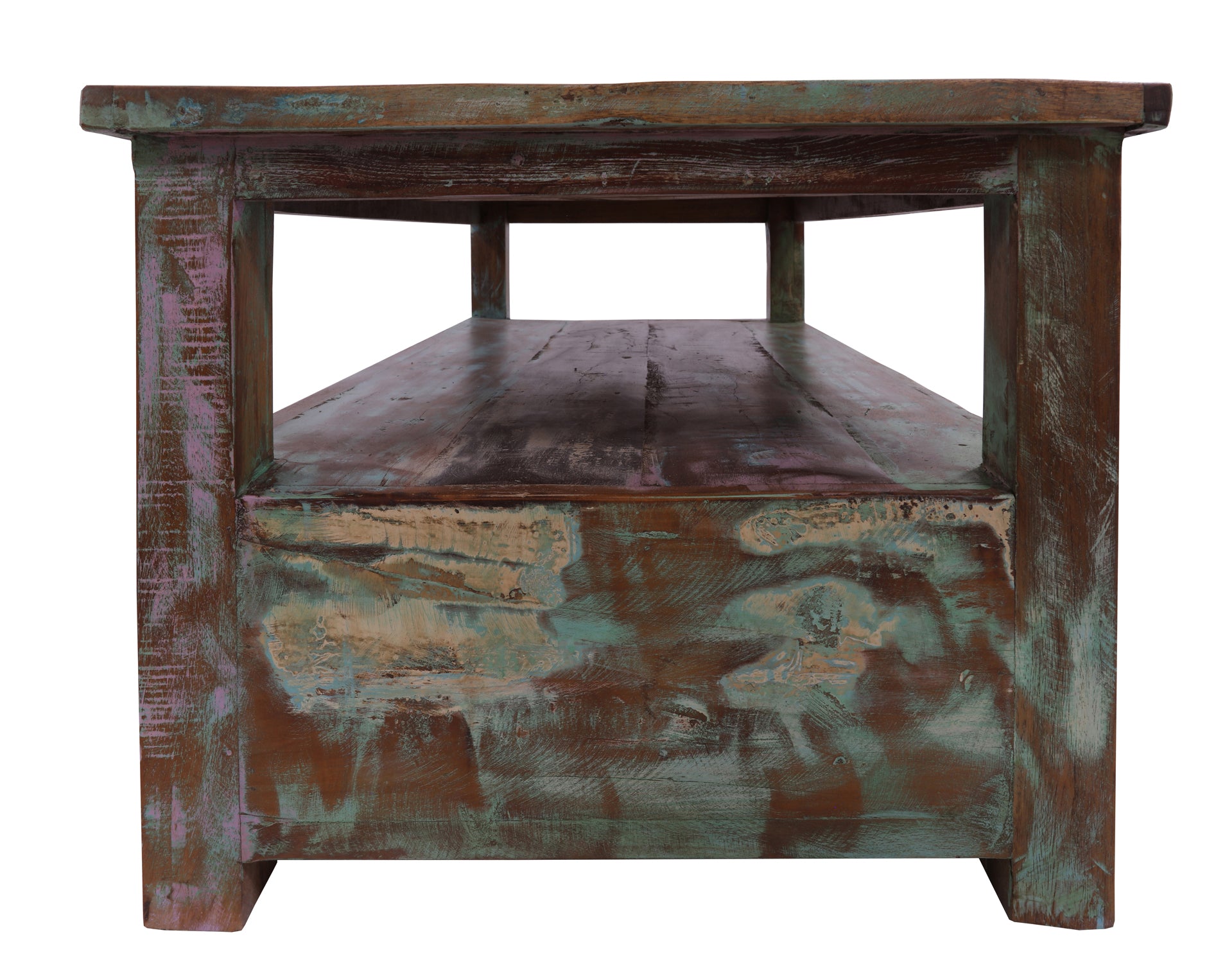 Solid Wood Handcrafted Coffee Table 18" - Golden Nile