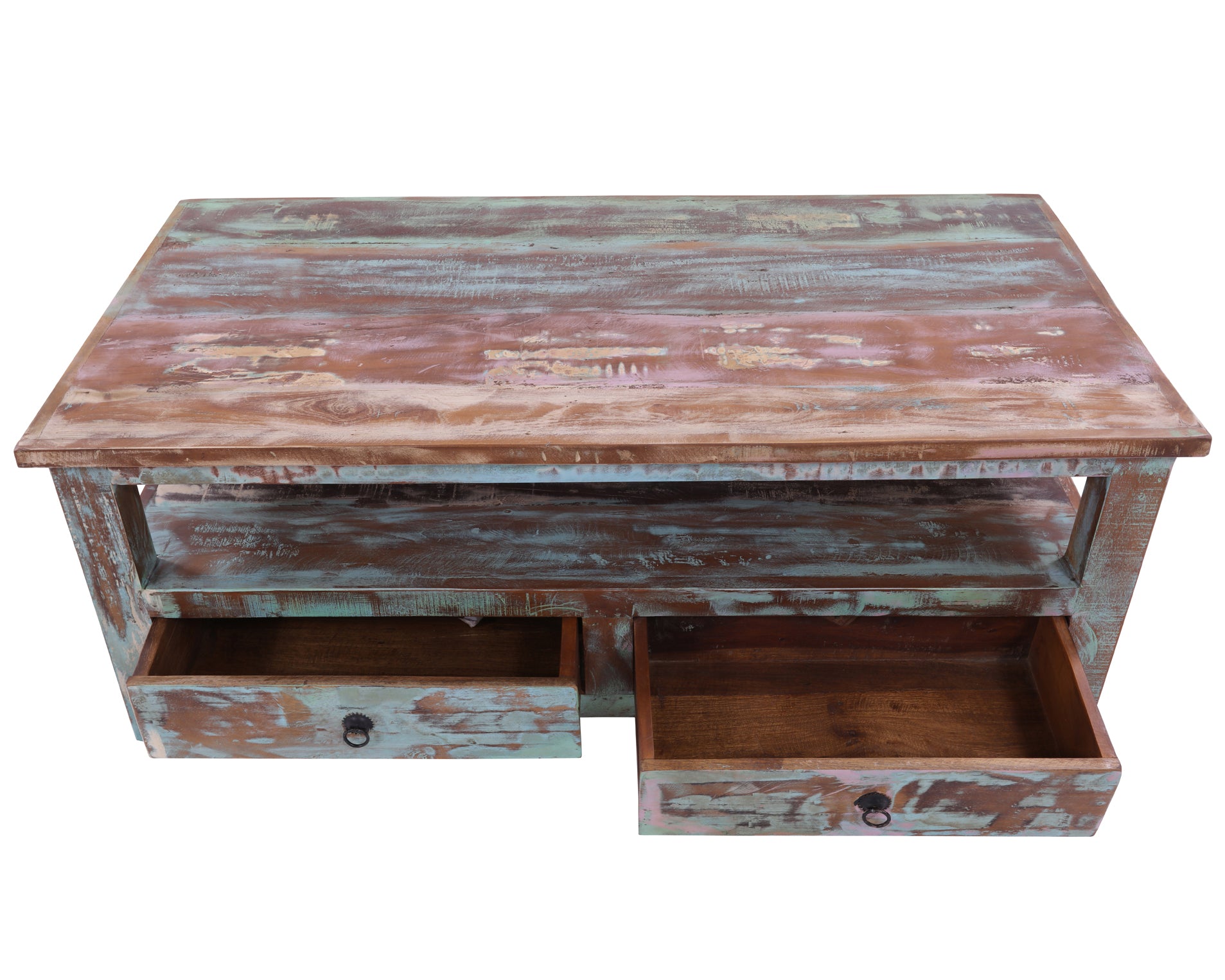 Solid Wood Handcrafted Coffee Table 18" - Golden Nile