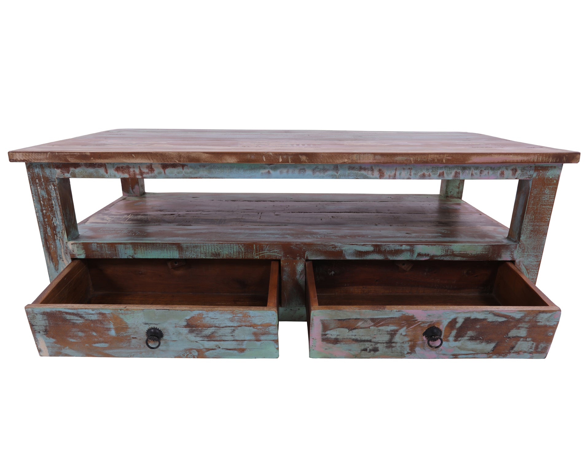 Solid Wood Handcrafted Coffee Table 18" - Golden Nile