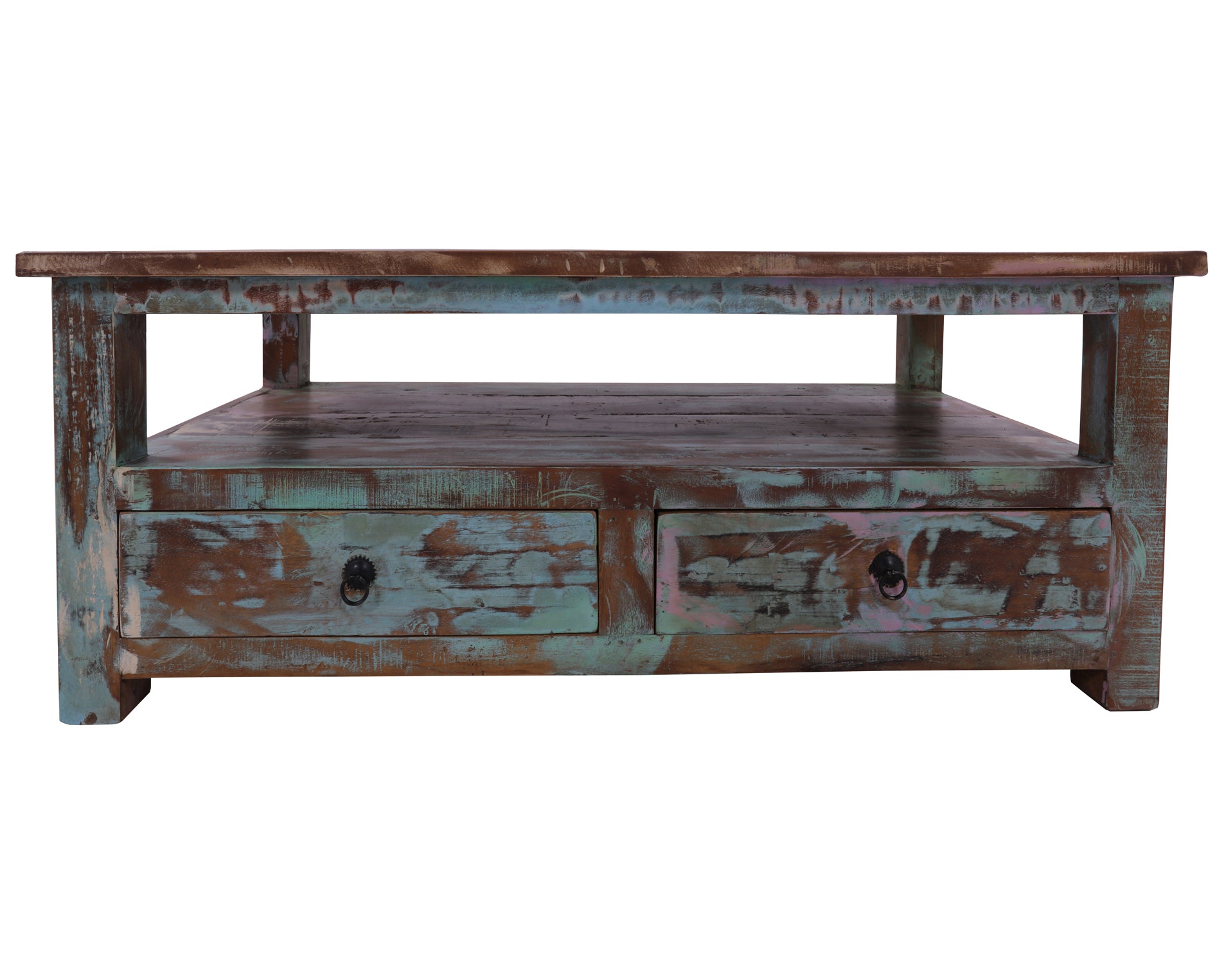 Solid Wood Handcrafted Coffee Table 18" - Golden Nile