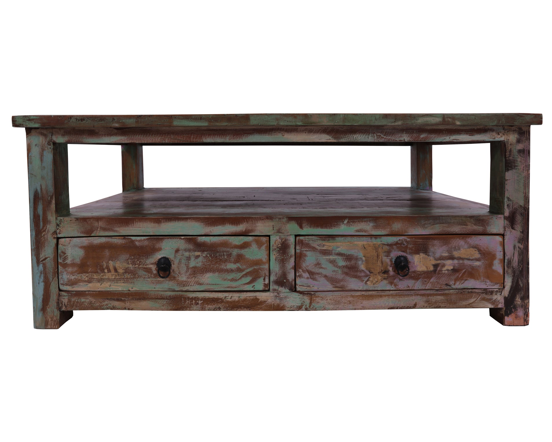 Solid Wood Handcrafted Coffee Table 18" - Golden Nile