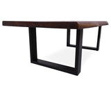 Solid Wood Coffee Table With Black Legs - Golden Nile