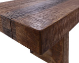 Solid Wood Dining Bench With Texture - Golden Nile