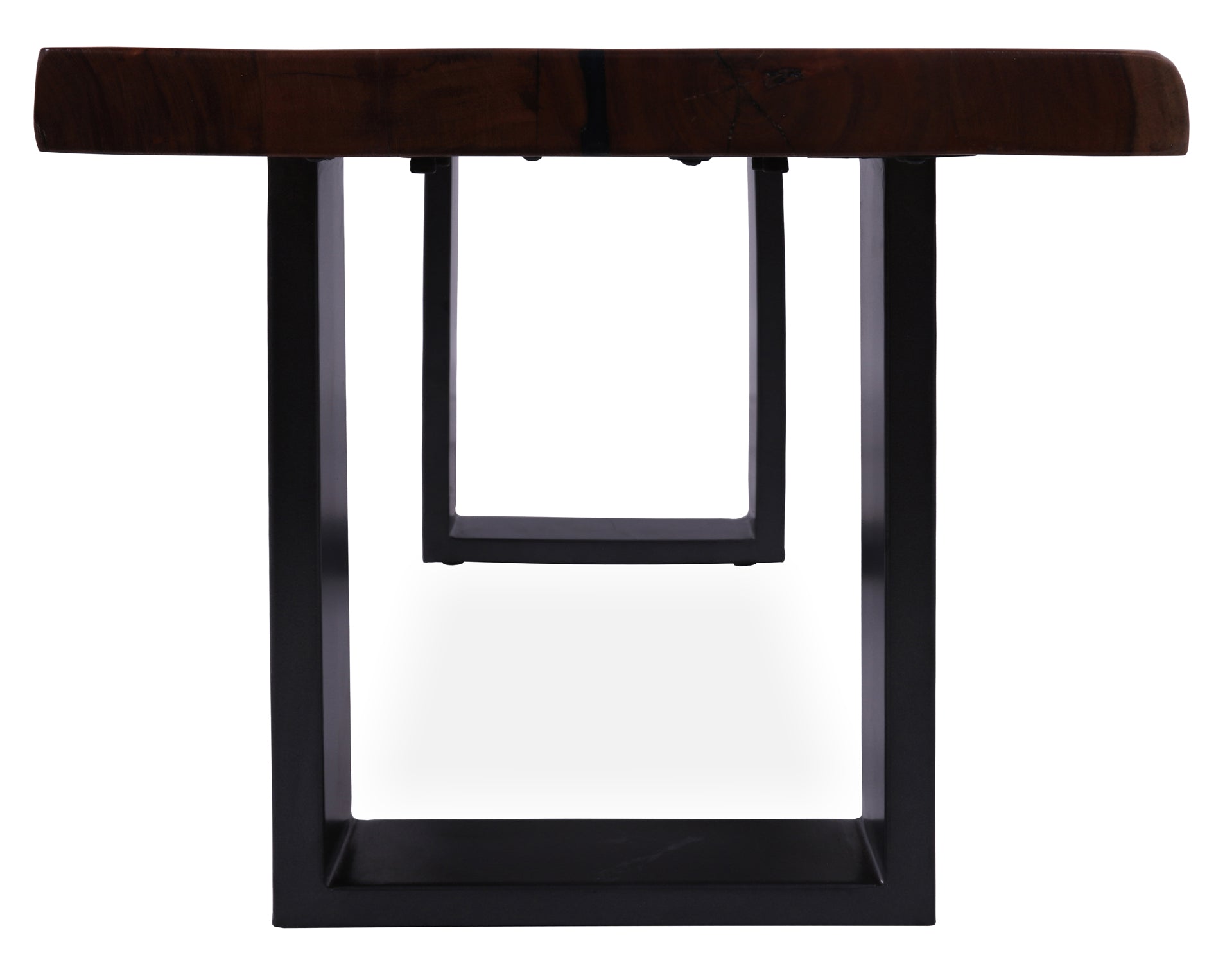 Solid Wood Bench & U Shape Grey Legs - Golden Nile