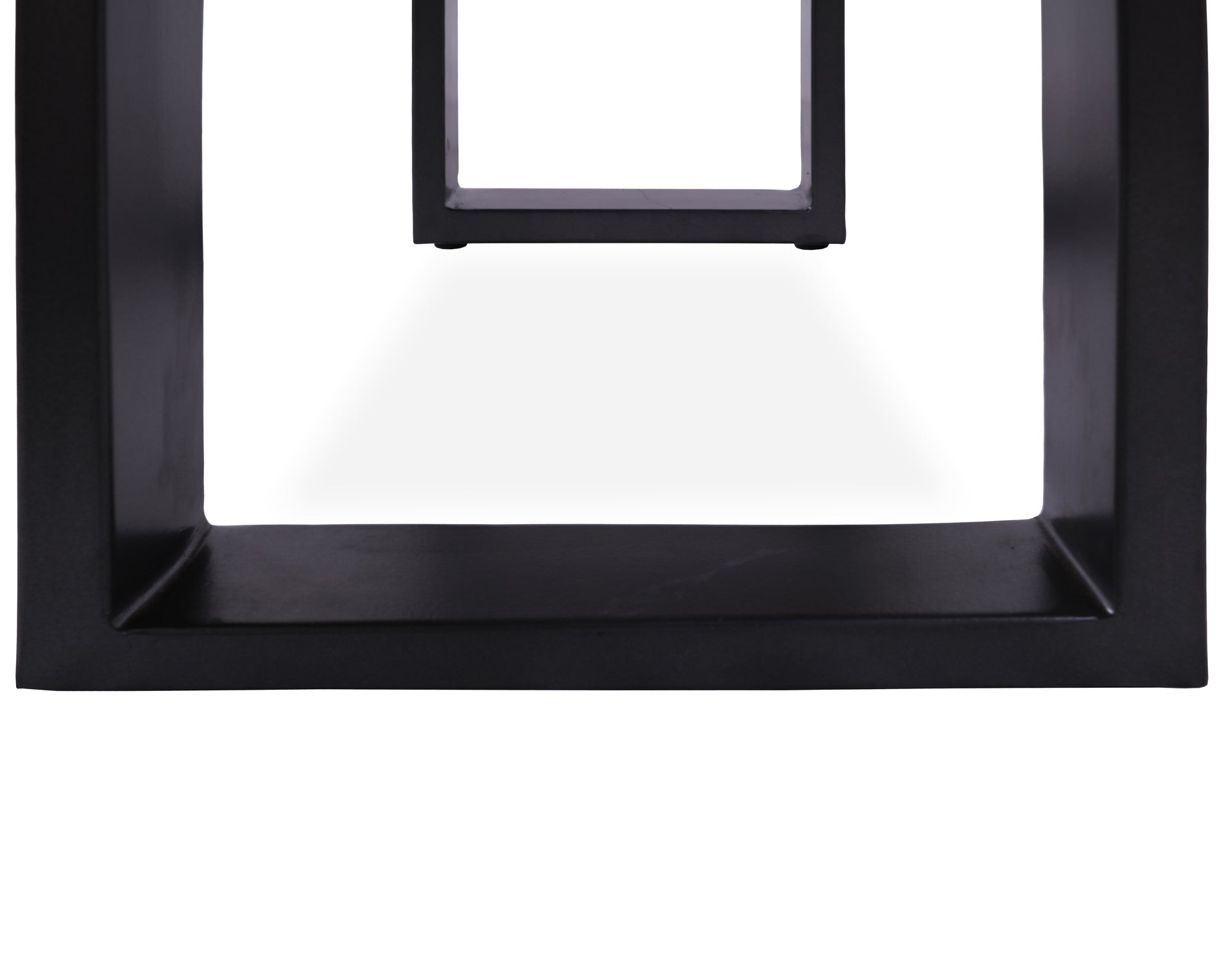 Solid Wood Bench & U Shape Grey Legs - Golden Nile