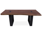 Solid Wood Bench & U Shape Grey Legs - Golden Nile