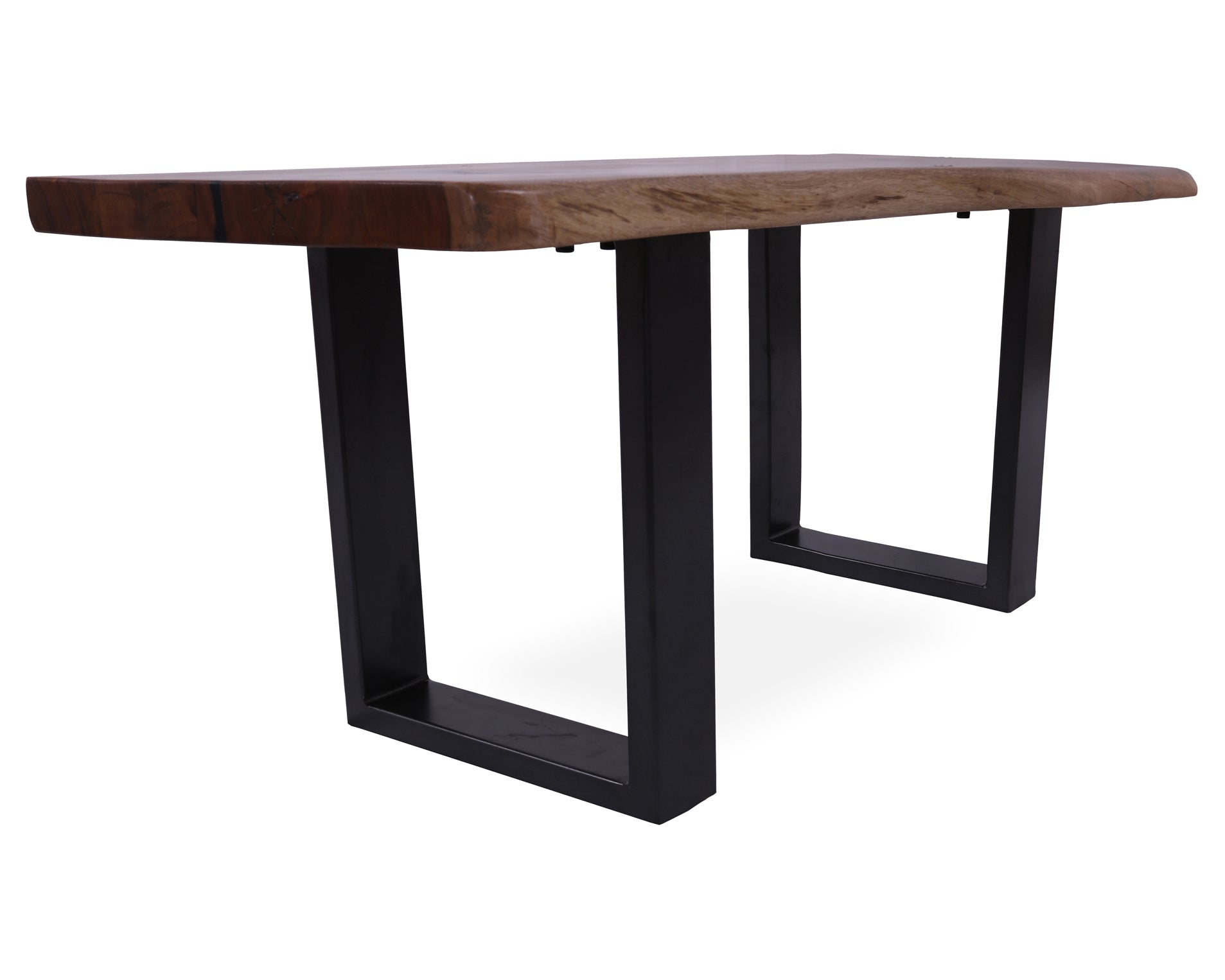 Solid Wood Bench & U Shape Grey Legs - Golden Nile