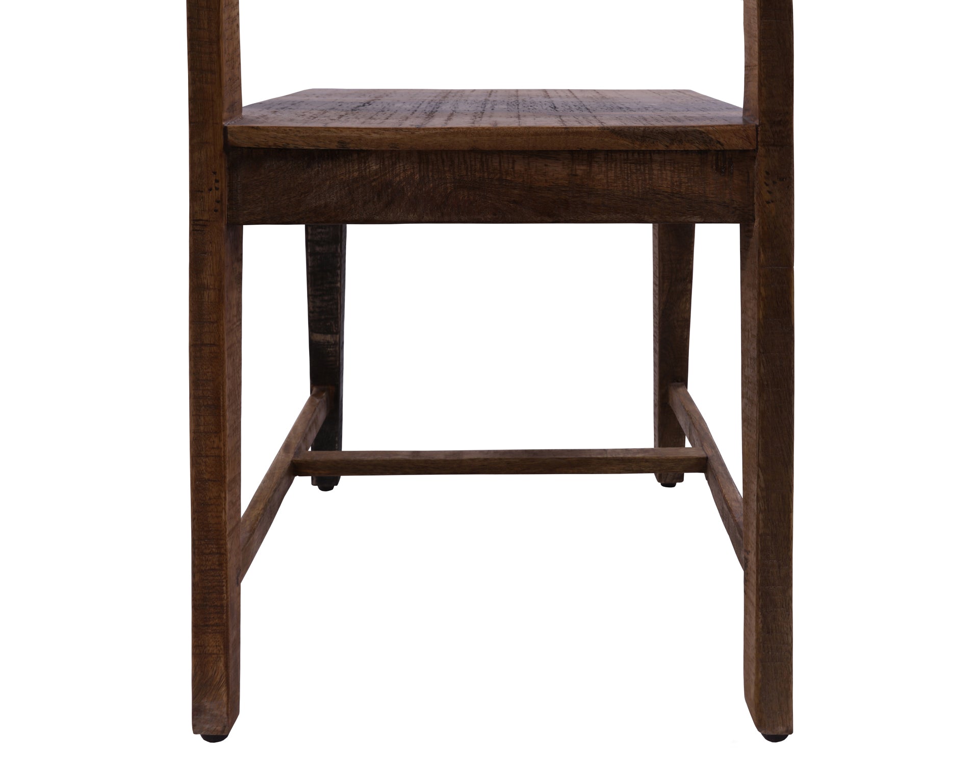 Solid Wood Dining Chair Set of Two With Texture - Golden Nile