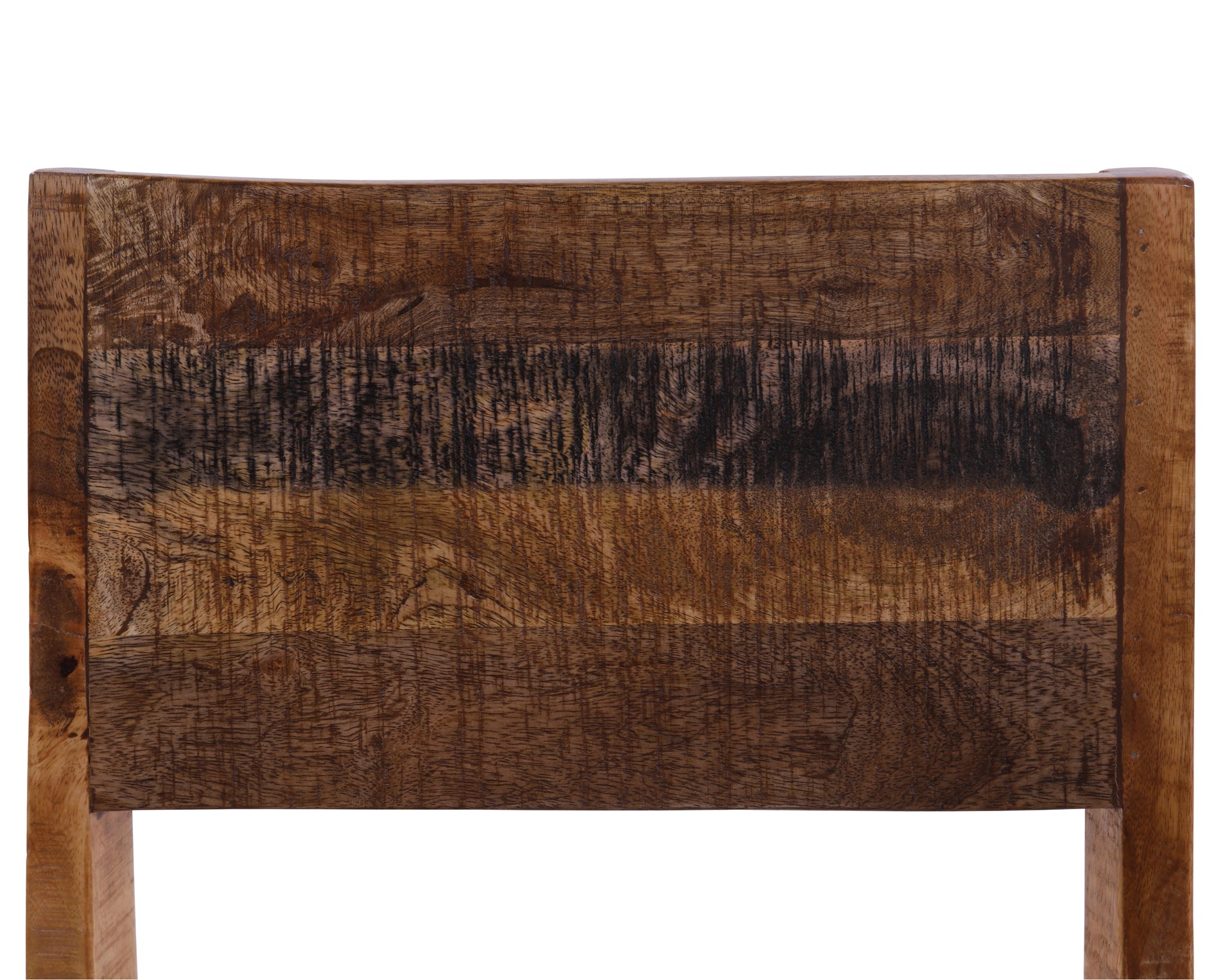 Solid Wood Dining Chair Set of Two With Texture - Golden Nile