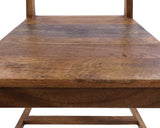 Solid Wood Dining Chair Set of Two - Golden Nile