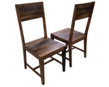 Solid Wood Dining Chair Set of Two - Golden Nile