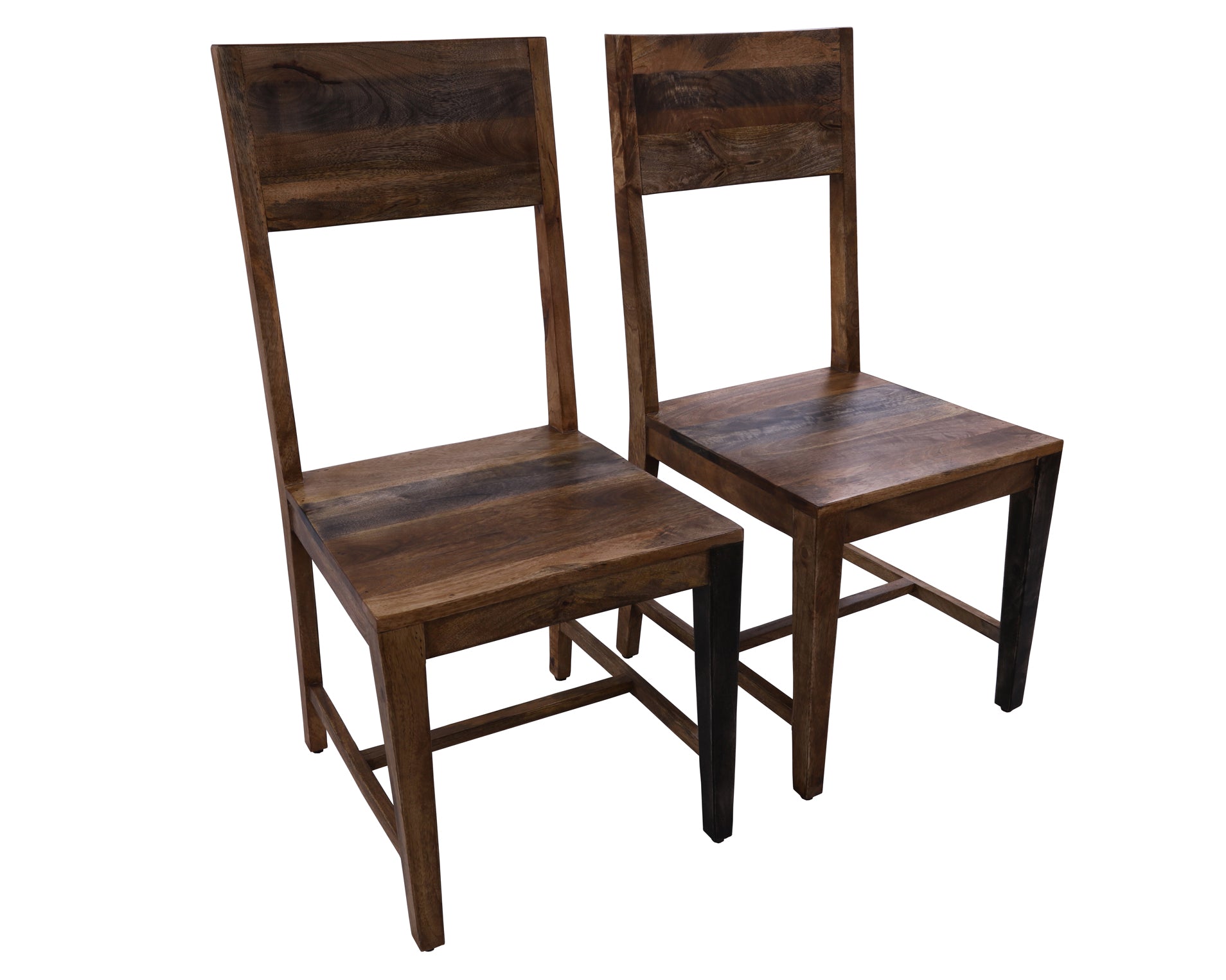 Solid Wood Dining Chair Set of Two - Golden Nile