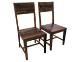 Solid Wood Dining Chair Set of Two - Golden Nile