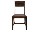 Solid Wood Dining Chair Set of Two - Golden Nile