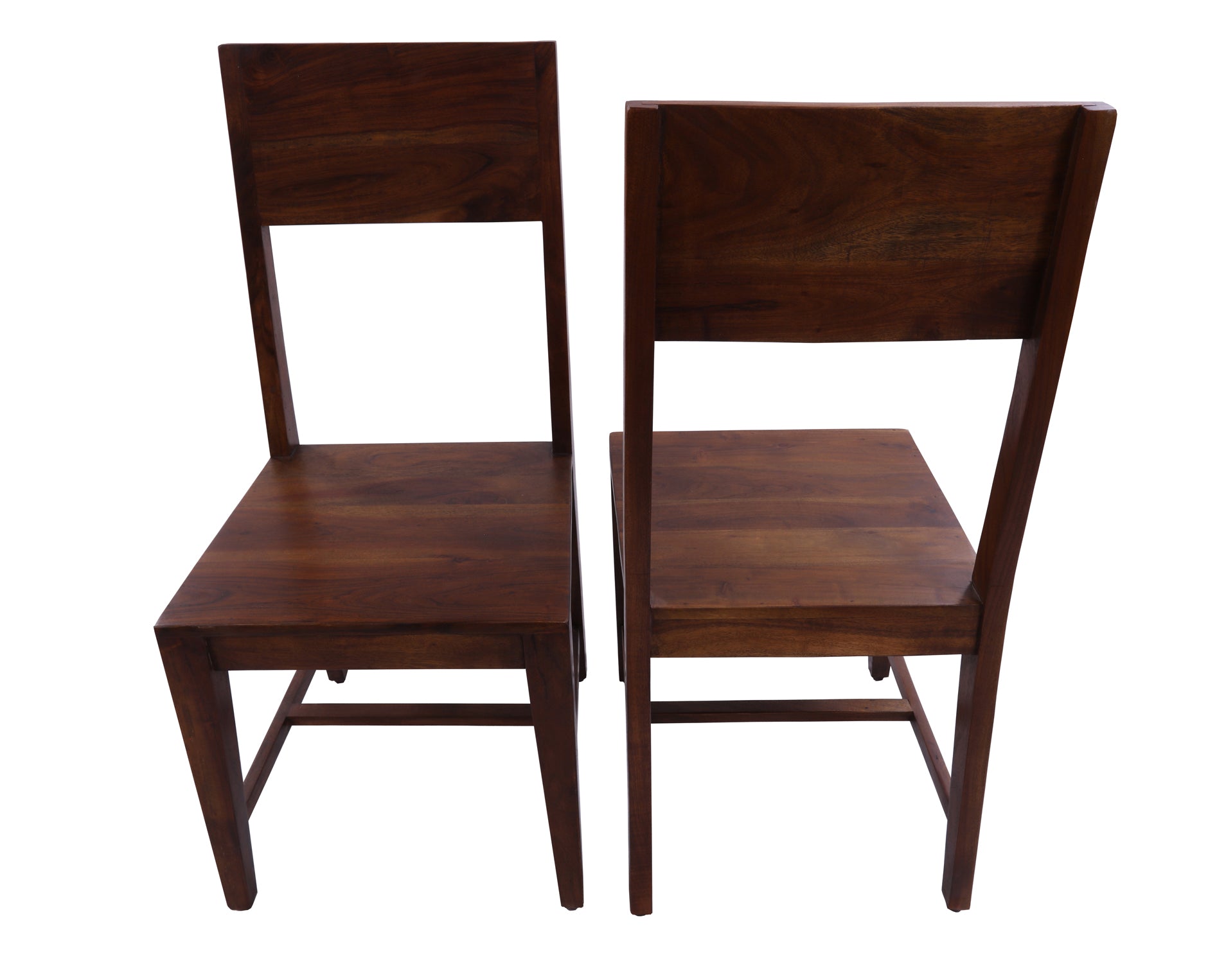 Solid Wood Dining Chair Set of Two - Golden Nile