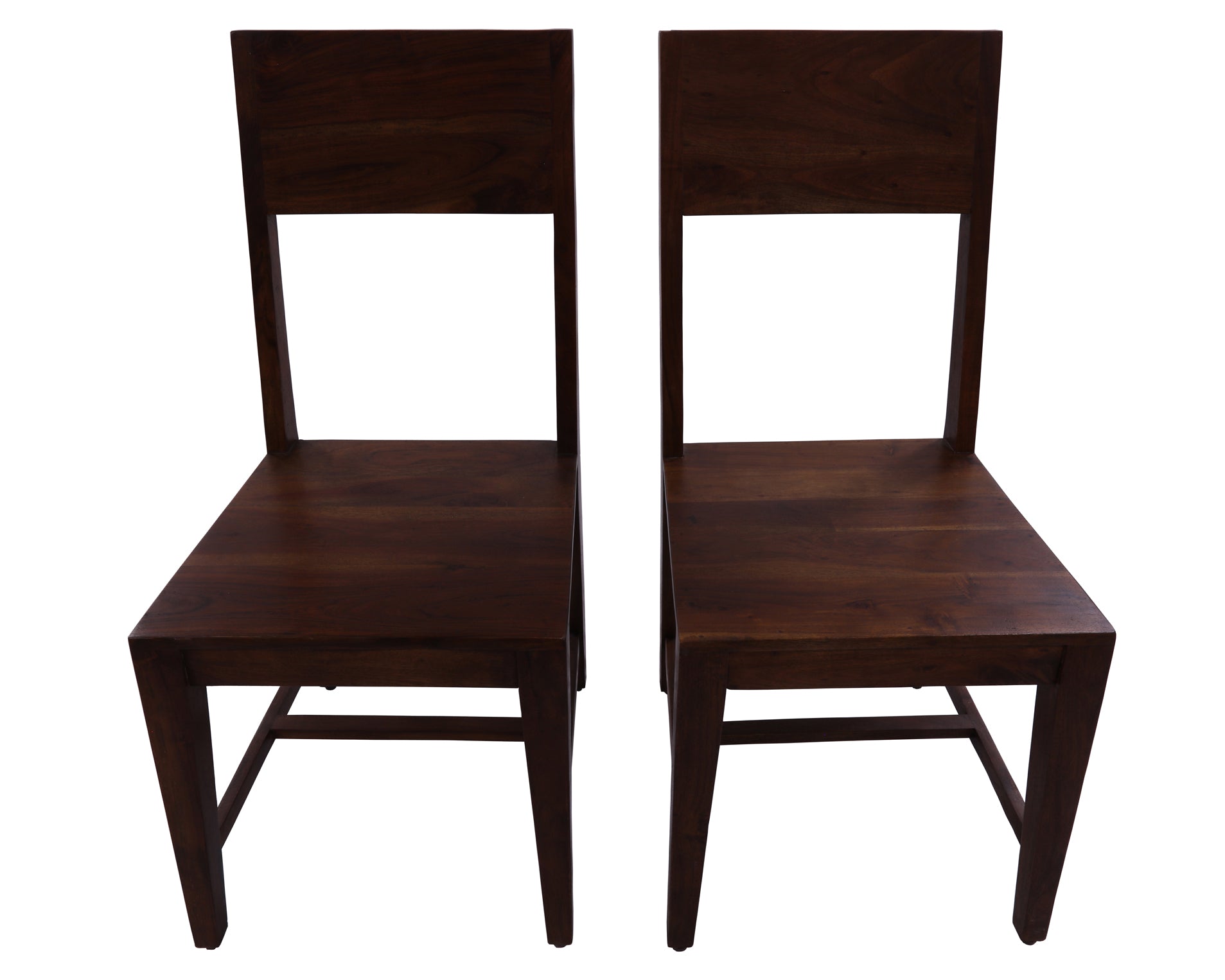 Solid Wood Dining Chair Set of Two - Golden Nile