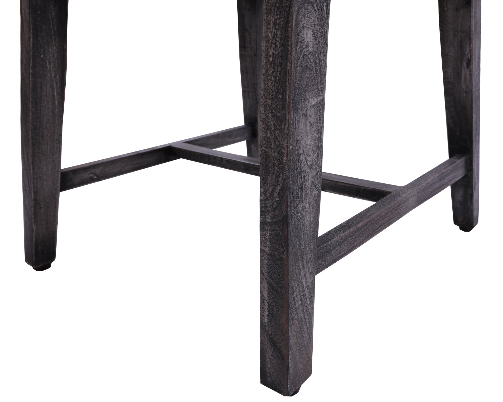 Grey Solid Wood Dining Chair Set of Two - Golden Nile