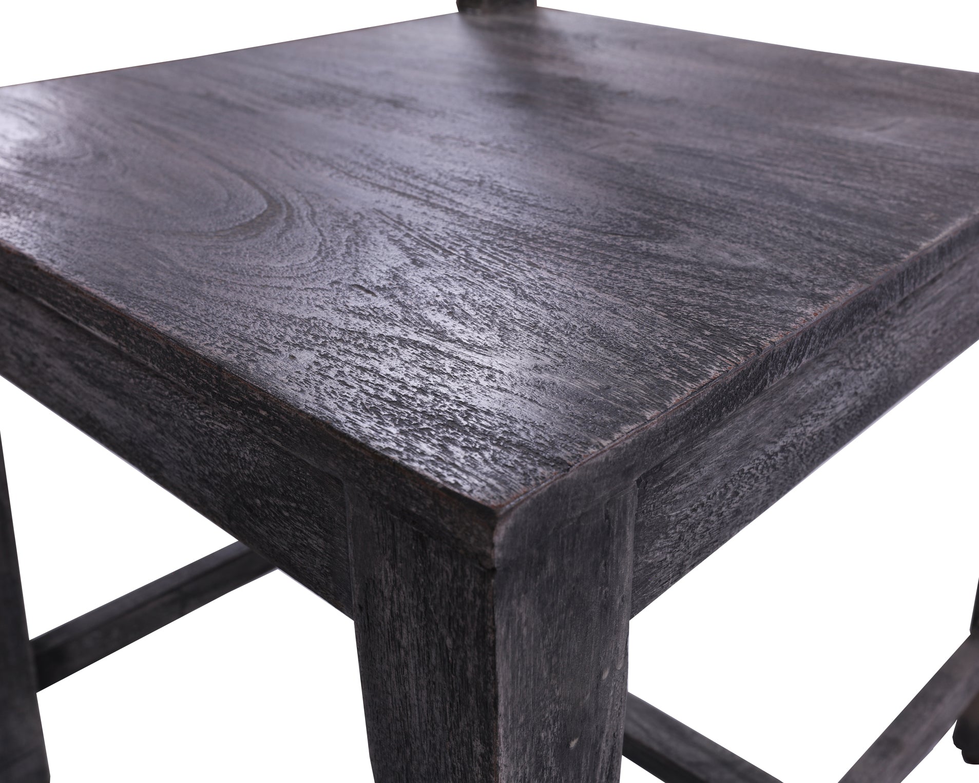Grey Solid Wood Dining Chair Set of Two - Golden Nile