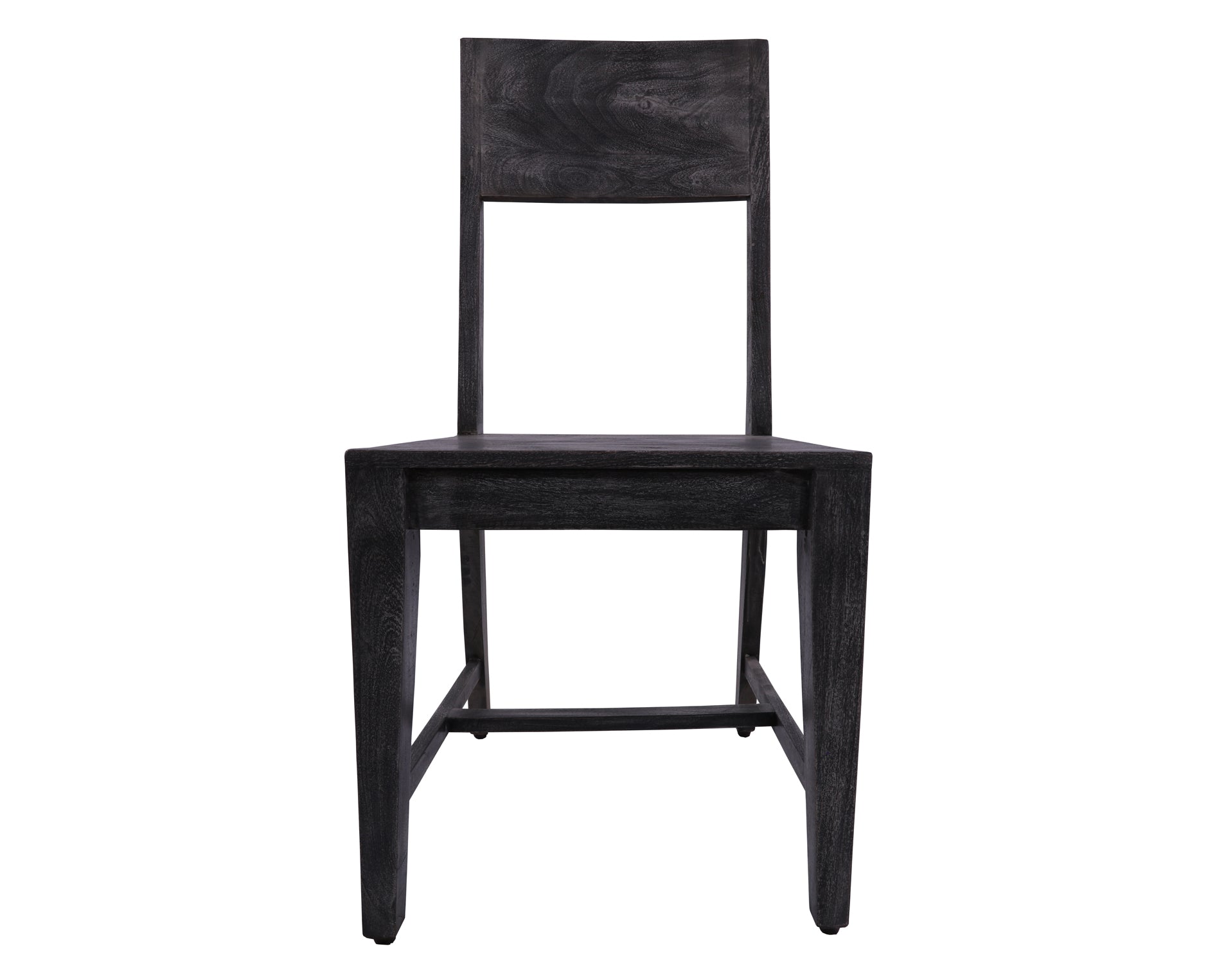 Grey Solid Wood Dining Chair Set of Two - Golden Nile