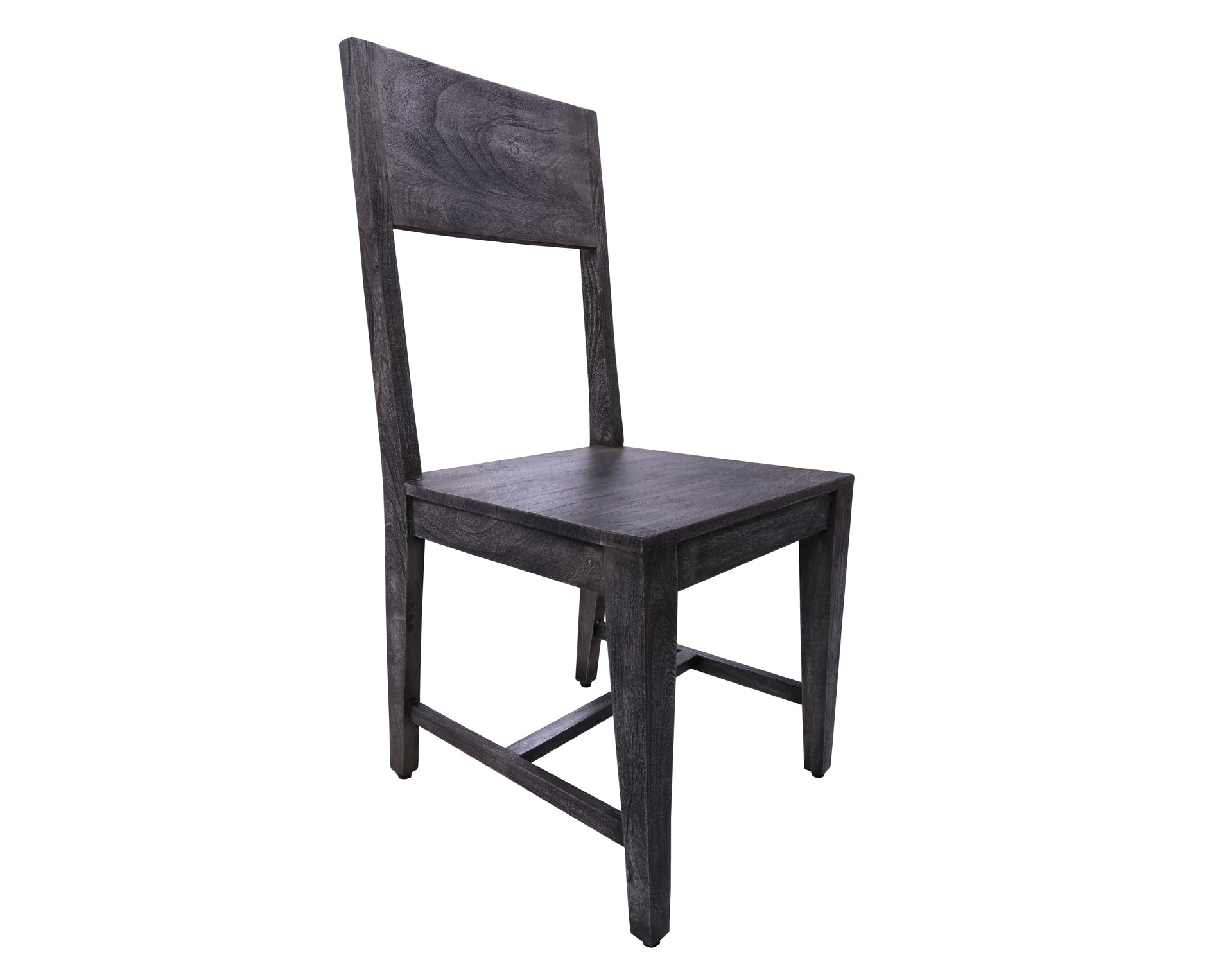 Grey Solid Wood Dining Chair Set of Two - Golden Nile