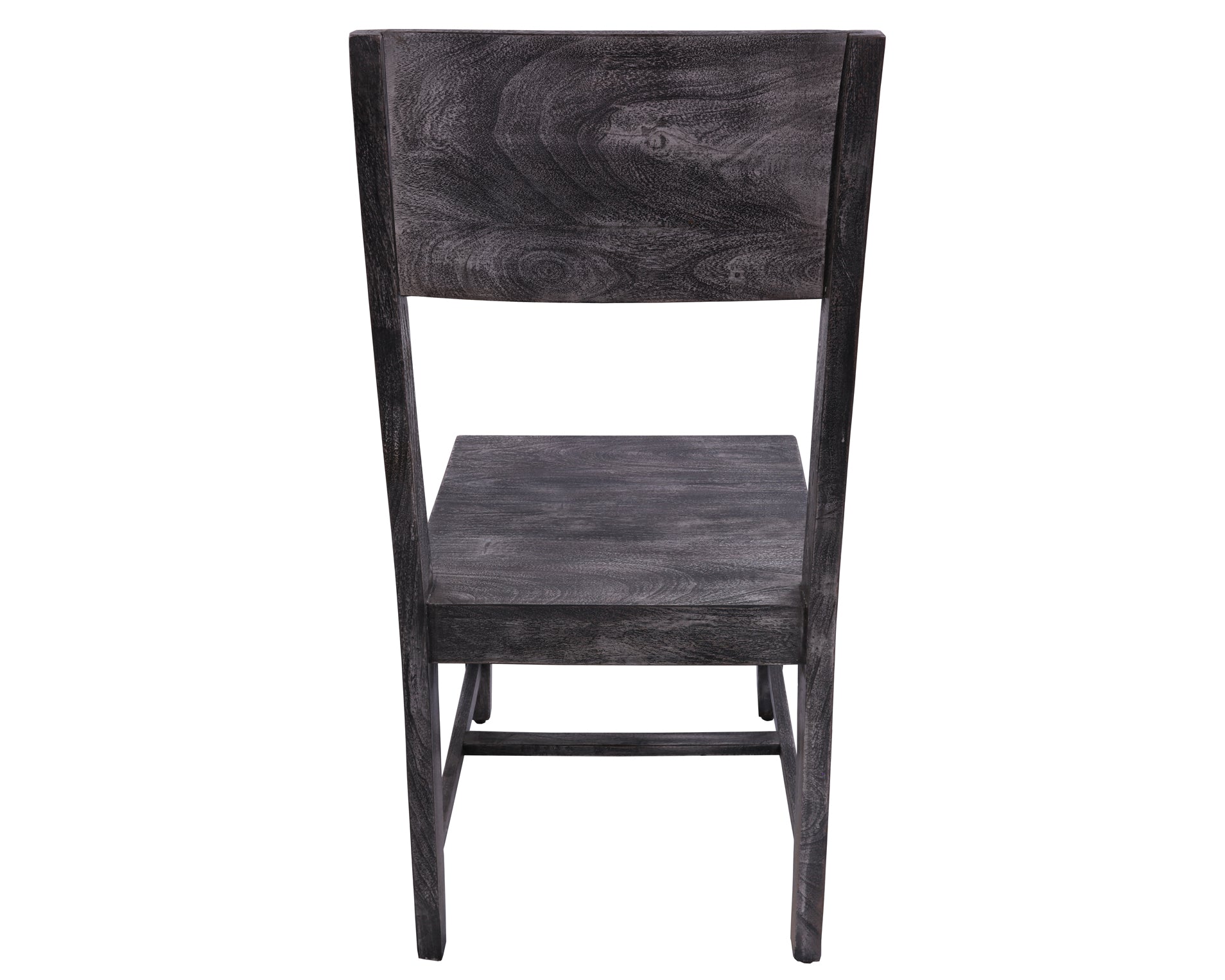 Grey Solid Wood Dining Chair Set of Two - Golden Nile