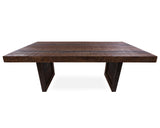 Solid Wood Dining Table With Texture - Golden Nile
