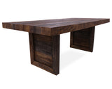 Solid Wood Dining Table With Texture - Golden Nile