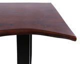 Solid Wood Dining Table With Metal Legs - Golden Nile