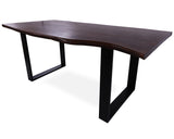 Solid Wood Dining Table With Metal Legs - Golden Nile