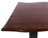 Solid Wood Dining Table With Metal Legs - Golden Nile