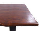 Solid Wood Dining Table With Metal Legs - Golden Nile