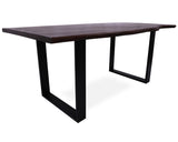 Solid Wood Dining Table With Metal Legs - Golden Nile