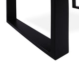 Solid Wood Dining Table With Metal Legs - Golden Nile