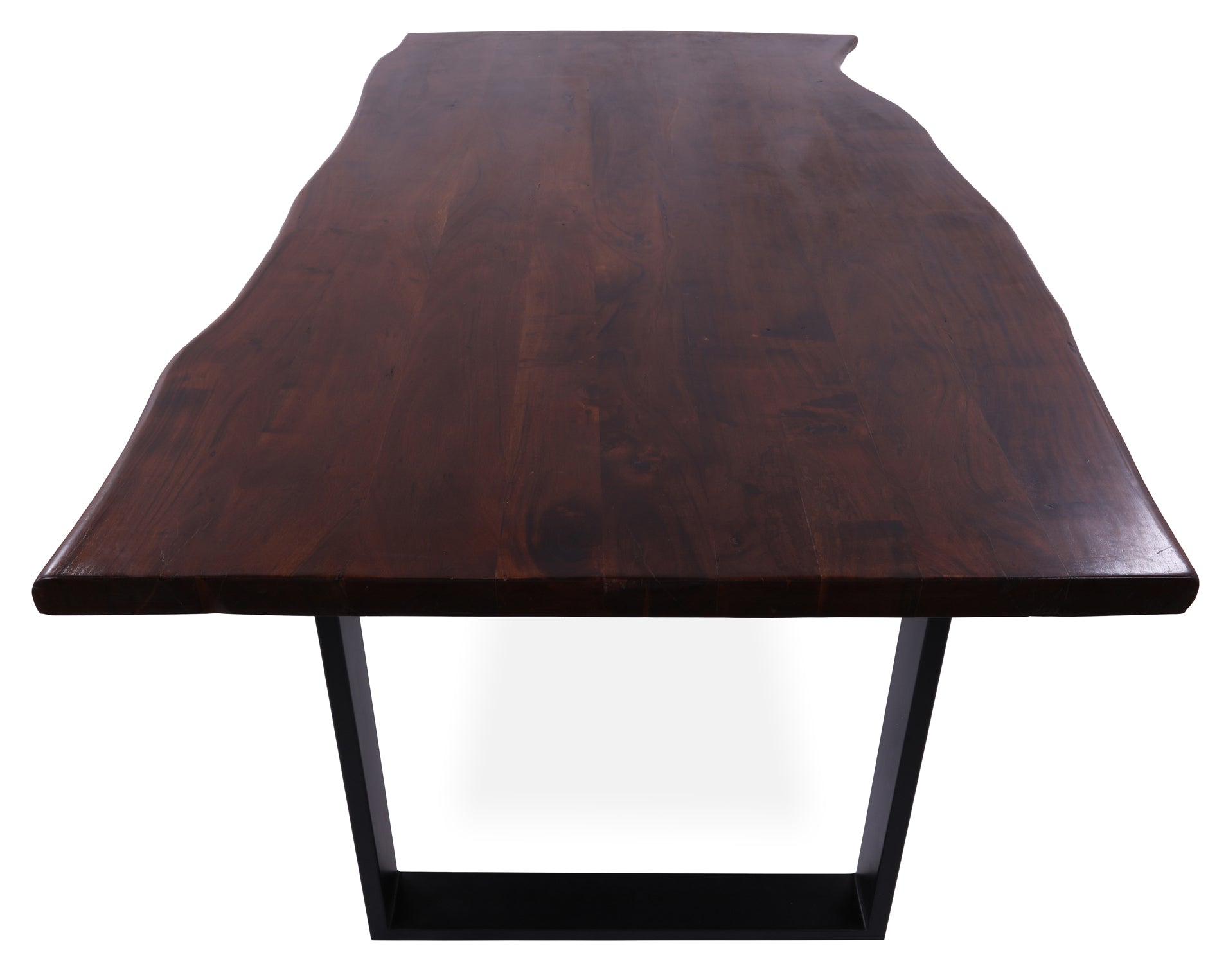 Solid Wood Dining Table With Metal Legs - Golden Nile