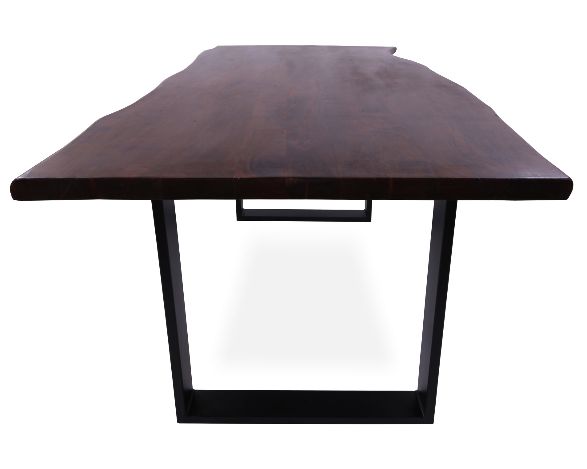 Solid Wood Dining Table With Metal Legs - Golden Nile