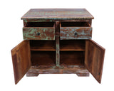 Solid Wood Handcrafted Sideboard Table 35" - Golden Nile